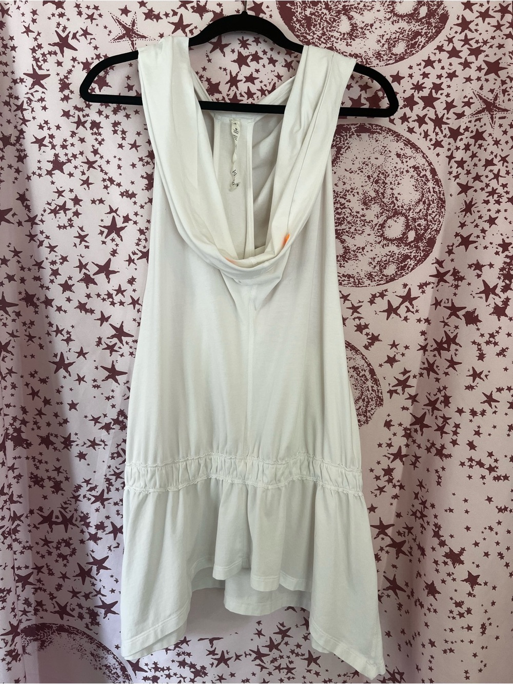lululemon athletica White Draped Cowl Neck Beach Cover with Hood